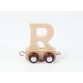 Name train letter R in natural wood